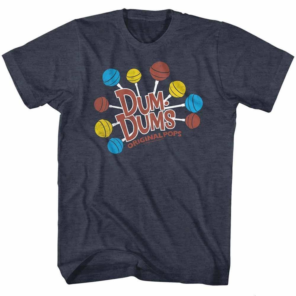 Dum Dums Navy Heather Adult T Shirt